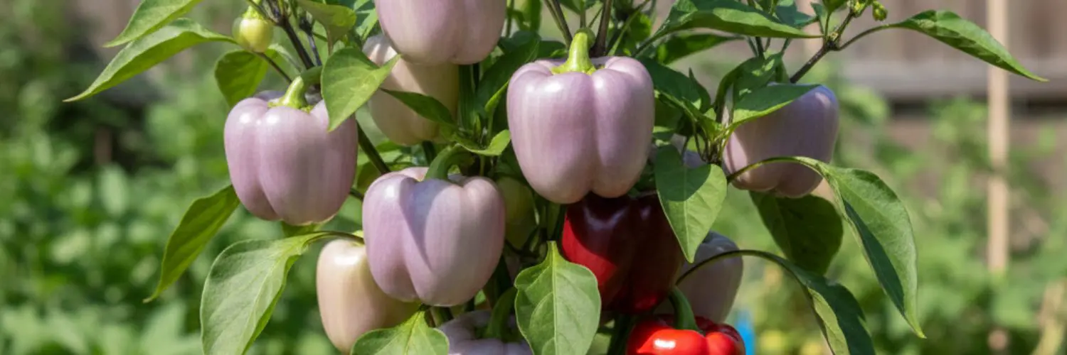 Pepper, Sweet: Lilac > Stunning Purple Hues and Mild Fruity Flavor for the Homestead Garden